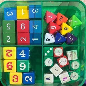 Colorful Educational Dice
